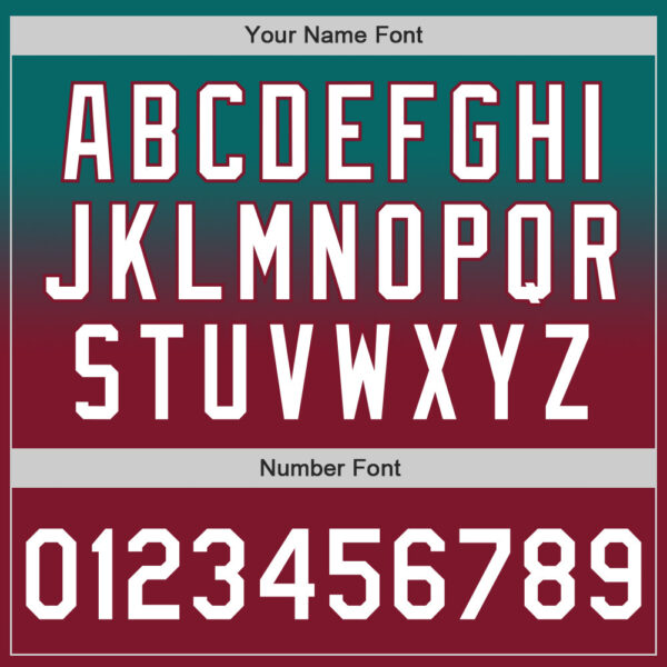 Custom Teal White-Crimson Authentic Fade Fashion Baseball Jersey