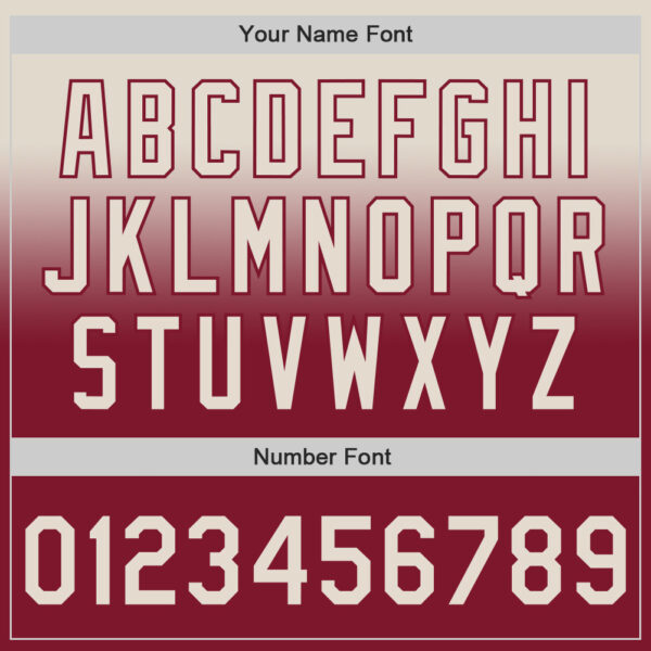 Custom Cream Crimson Authentic Fade Fashion Baseball Jersey