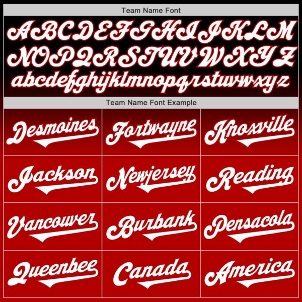 Custom Black White-Red Authentic Fade Fashion Baseball Jersey