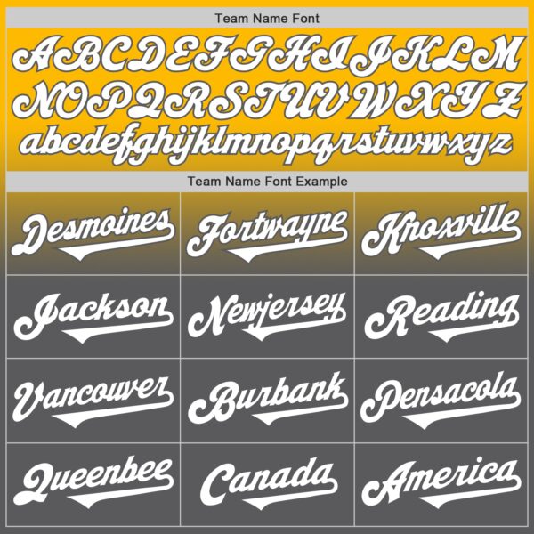 Custom Gold White-Steel Gray Authentic Fade Fashion Baseball Jersey