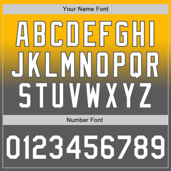 Custom Gold White-Steel Gray Authentic Fade Fashion Baseball Jersey