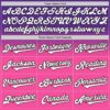 Custom Purple White Pink-Black Authentic Fade Fashion Baseball Jersey