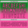 Custom Grass Green Pink-Black Authentic Fade Fashion Baseball Jersey