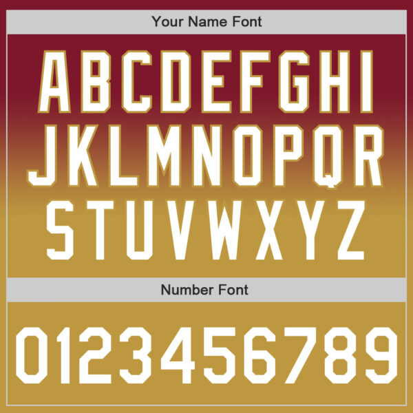 Custom Crimson White-Old Gold Authentic Fade Fashion Baseball Jersey