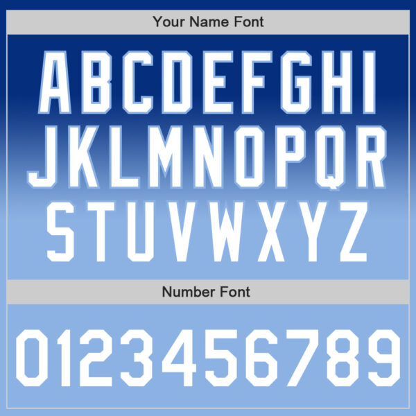 Custom Royal White-Light Blue Authentic Fade Fashion Baseball Jersey