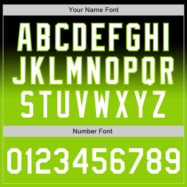 Custom Black White-Neon Green Authentic Fade Fashion Baseball Jersey