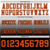 Custom White Orange-Black Authentic Fade Fashion Football Jersey