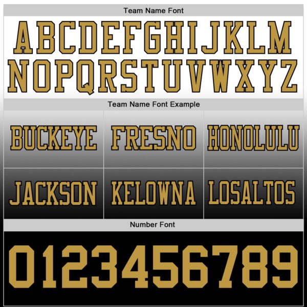Custom White Old Gold-Black Authentic Fade Fashion Football Jersey