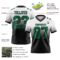 FadeFashion1356-1 Custom White Kelly Green-Black Authentic Fade Fashion Football Jersey