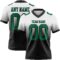 FadeFashion1356 Custom White Kelly Green-Black Authentic Fade Fashion Football Jersey