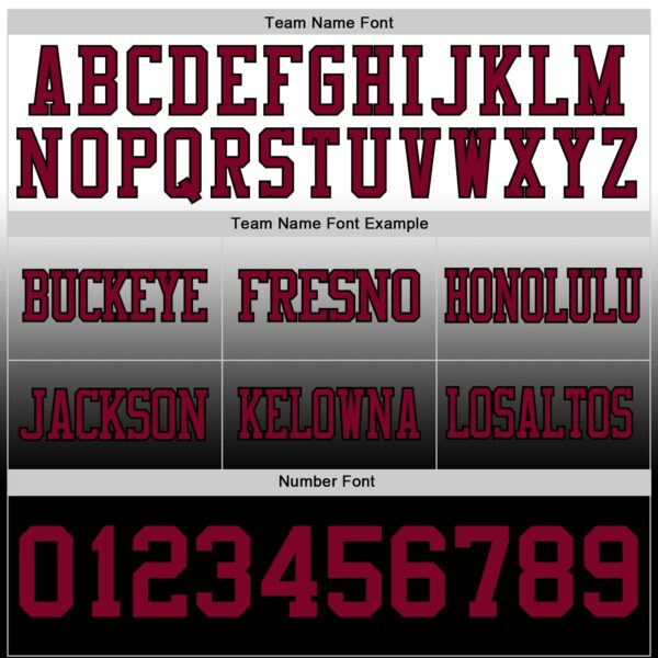 Custom White Maroon-Black Authentic Fade Fashion Football Jersey