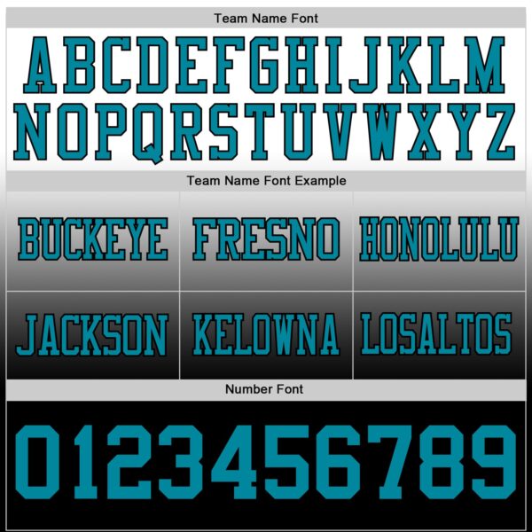 Custom White Teal-Black Authentic Fade Fashion Football Jersey
