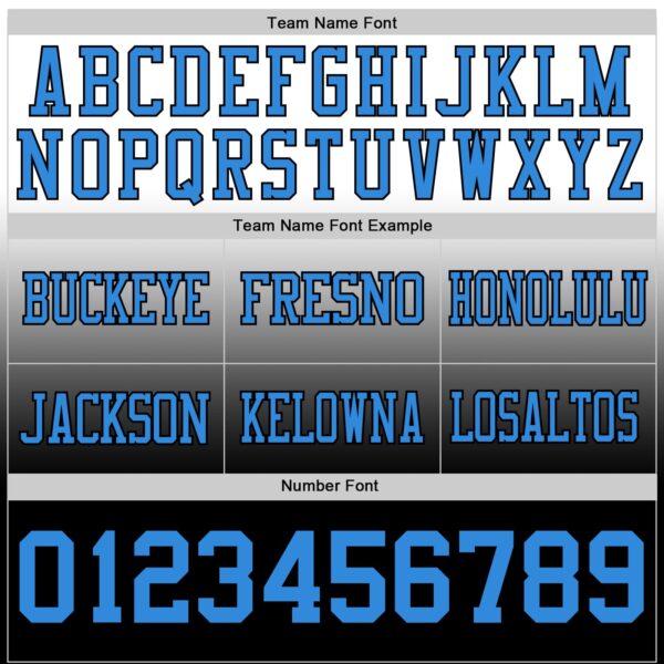 Custom White Powder Blue-Black Authentic Fade Fashion Football Jersey