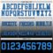 Custom White Powder Blue-Black Authentic Fade Fashion Football Jersey