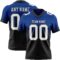 FadeFashion1366 Custom Royal White-Black Authentic Fade Fashion Football Jersey