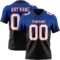 FadeFashion1367 Custom Royal White Black-Red Authentic Fade Fashion Football Jersey
