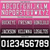 Custom Pink White-Black Authentic Fade Fashion Football Jersey