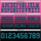 Custom Pink Teal-Black Authentic Fade Fashion Football Jersey