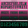 Custom Pink Kelly Green-Black Authentic Fade Fashion Football Jersey
