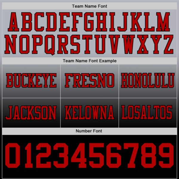Custom Gray Red-Black Authentic Fade Fashion Football Jersey