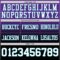 FadeFashion1382-2 Custom Purple White Black-Teal Authentic Fade Fashion Football Jersey