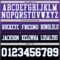 Custom Purple White Black-Light Blue Authentic Fade Fashion Football Jersey