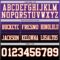Custom Purple White Black-Orange Authentic Fade Fashion Football Jersey