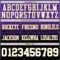 Custom Purple White Black-Old Gold Authentic Fade Fashion Football Jersey