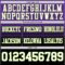 FadeFashion1387-2 Custom Purple White Black-Neon Green Authentic Fade Fashion Football Jersey