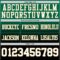FadeFashion1391-2 Custom Kelly Green White Black-Old Gold Authentic Fade Fashion Football Jersey