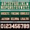 Custom Kelly Green White Black-Orange Authentic Fade Fashion Football Jersey