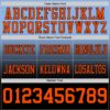 Custom Light Blue Orange-Black Authentic Fade Fashion Football Jersey