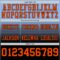 Custom Light Blue Orange-Black Authentic Fade Fashion Football Jersey