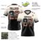 FadeFashion1401-1 Custom Cream Vintage USA Flag-Black Authentic Fade Fashion Football Jersey