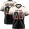FadeFashion1401 Custom Cream Vintage USA Flag-Black Authentic Fade Fashion Football Jersey