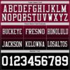 Custom Maroon White-Black Authentic Fade Fashion Football Jersey