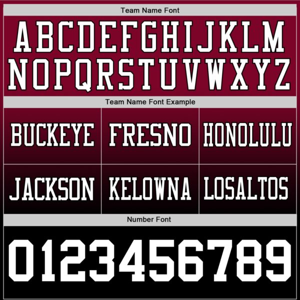 Custom Maroon White-Black Authentic Fade Fashion Football Jersey
