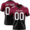 FadeFashion1404 Custom Maroon White-Black Authentic Fade Fashion Football Jersey