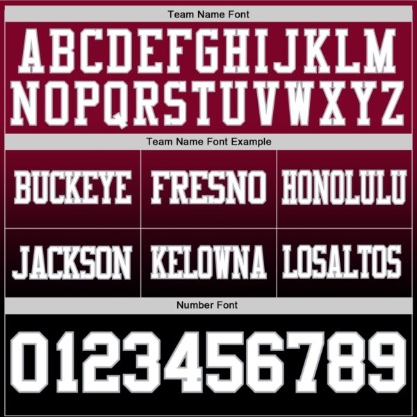 Custom Maroon White Black-Gray Authentic Fade Fashion Football Jersey