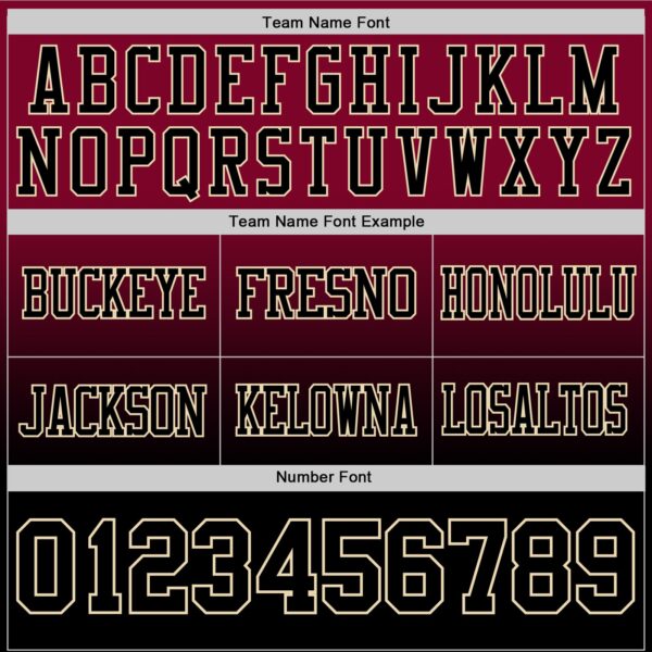 Custom Maroon Black-Cream Authentic Fade Fashion Football Jersey