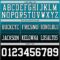 Custom Teal White-Black Authentic Fade Fashion Football Jersey