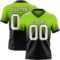 FadeFashion1415 Custom Neon Green White-Black Authentic Fade Fashion Football Jersey