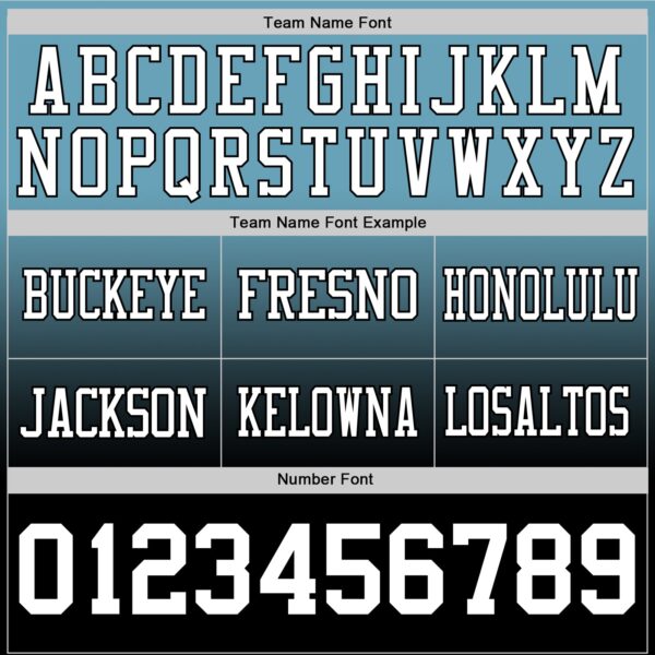 Custom Shadow Blue White-Black Authentic Fade Fashion Football Jersey