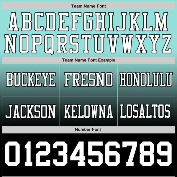 Custom Ice Blue White-Black Authentic Fade Fashion Football Jersey