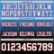 FadeFashion1426-2 Custom Powder Blue White Black-Red Authentic Fade Fashion Football Jersey