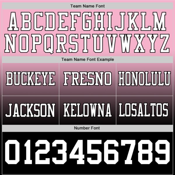 Custom Light Pink White-Black Authentic Fade Fashion Football Jersey