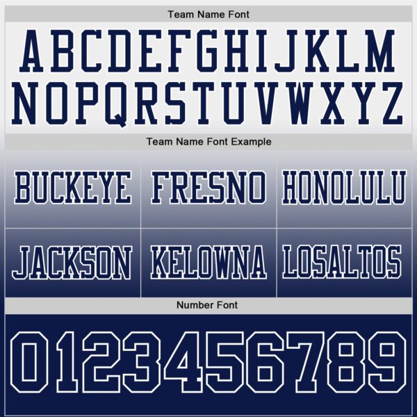 Custom White Navy Authentic Fade Fashion Football Jersey