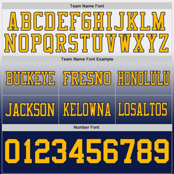 Custom White Gold-Navy Authentic Fade Fashion Football Jersey