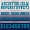 Custom White Teal-Navy Authentic Fade Fashion Football Jersey