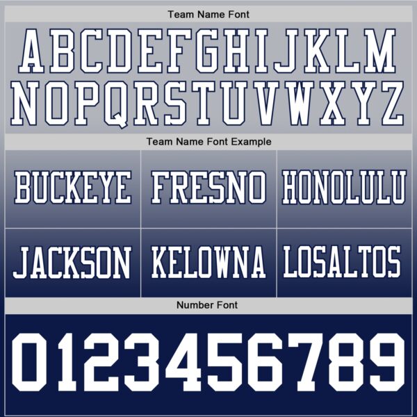 Custom Gray White-Navy Authentic Fade Fashion Football Jersey